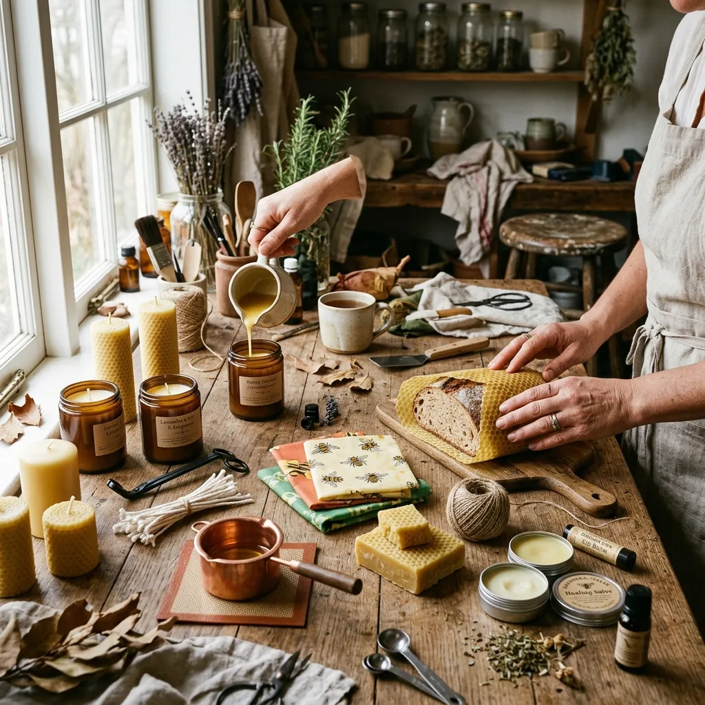 DIY beeswax crafts and candle making