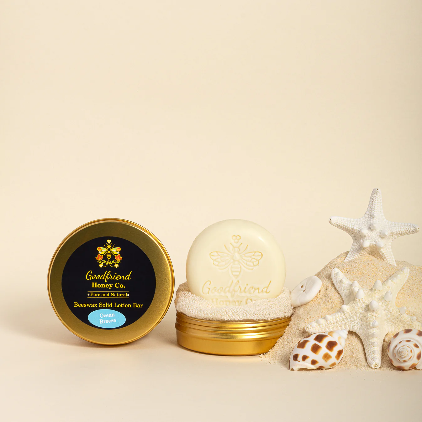 Ocean Breeze Beeswax Solid Lotion Bar