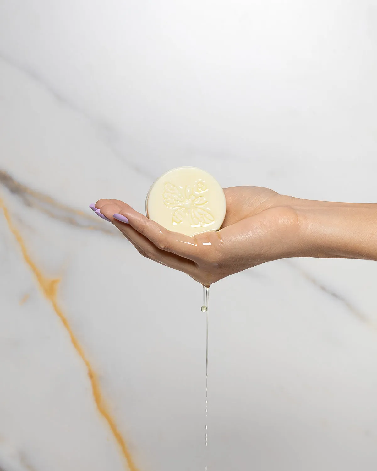 Unscented beeswax lotion bar for sensitive eczema skin